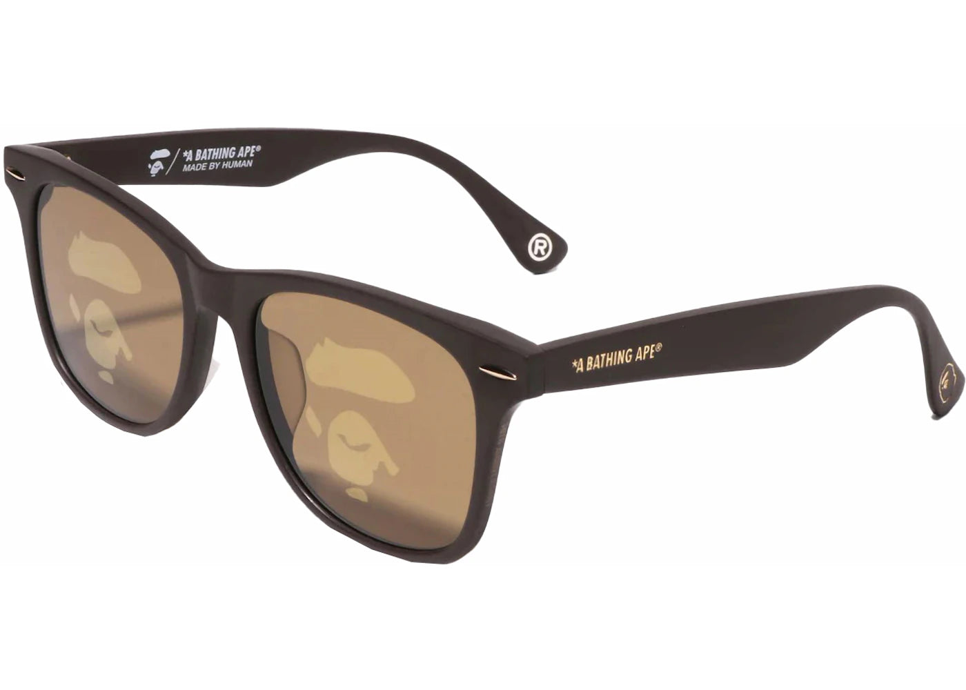 bape no. 13 sunglasses brown