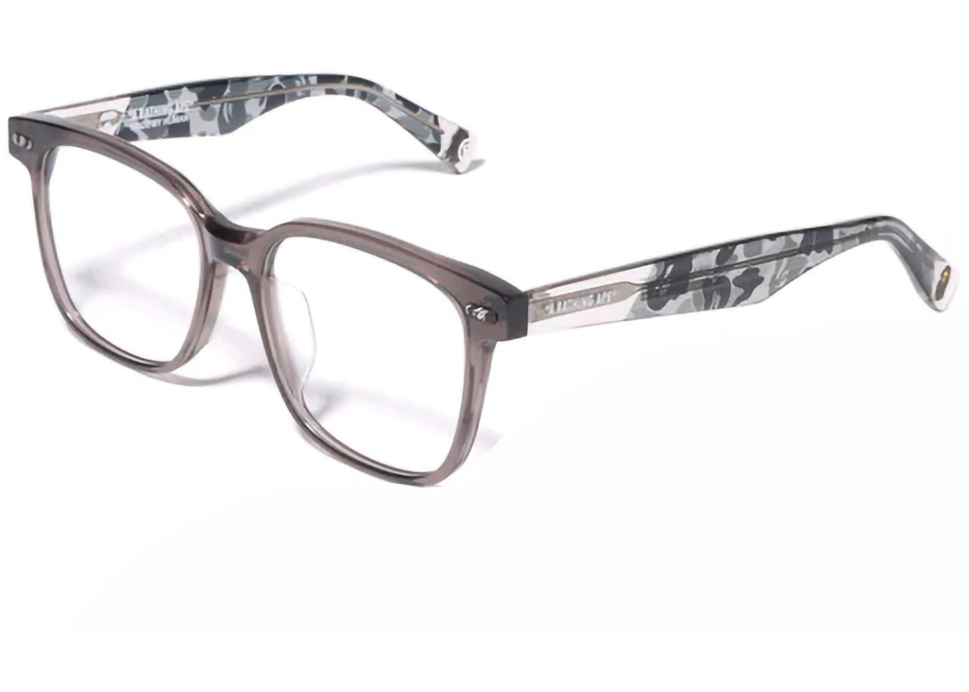 bape optical flame 3 glasses gray