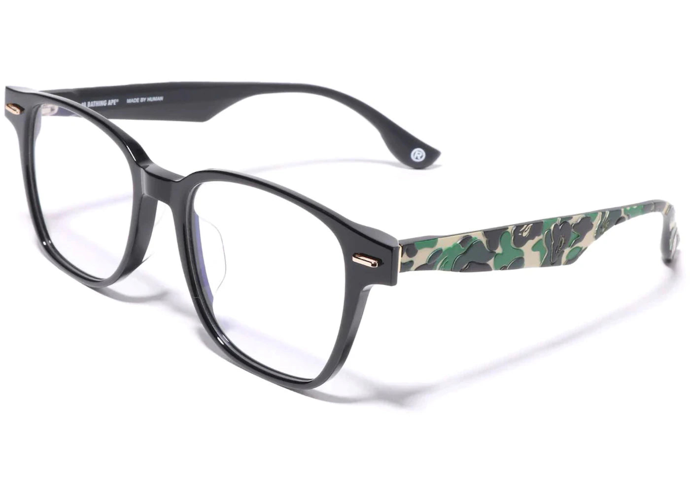 bape optical flame no. 17 glasses green
