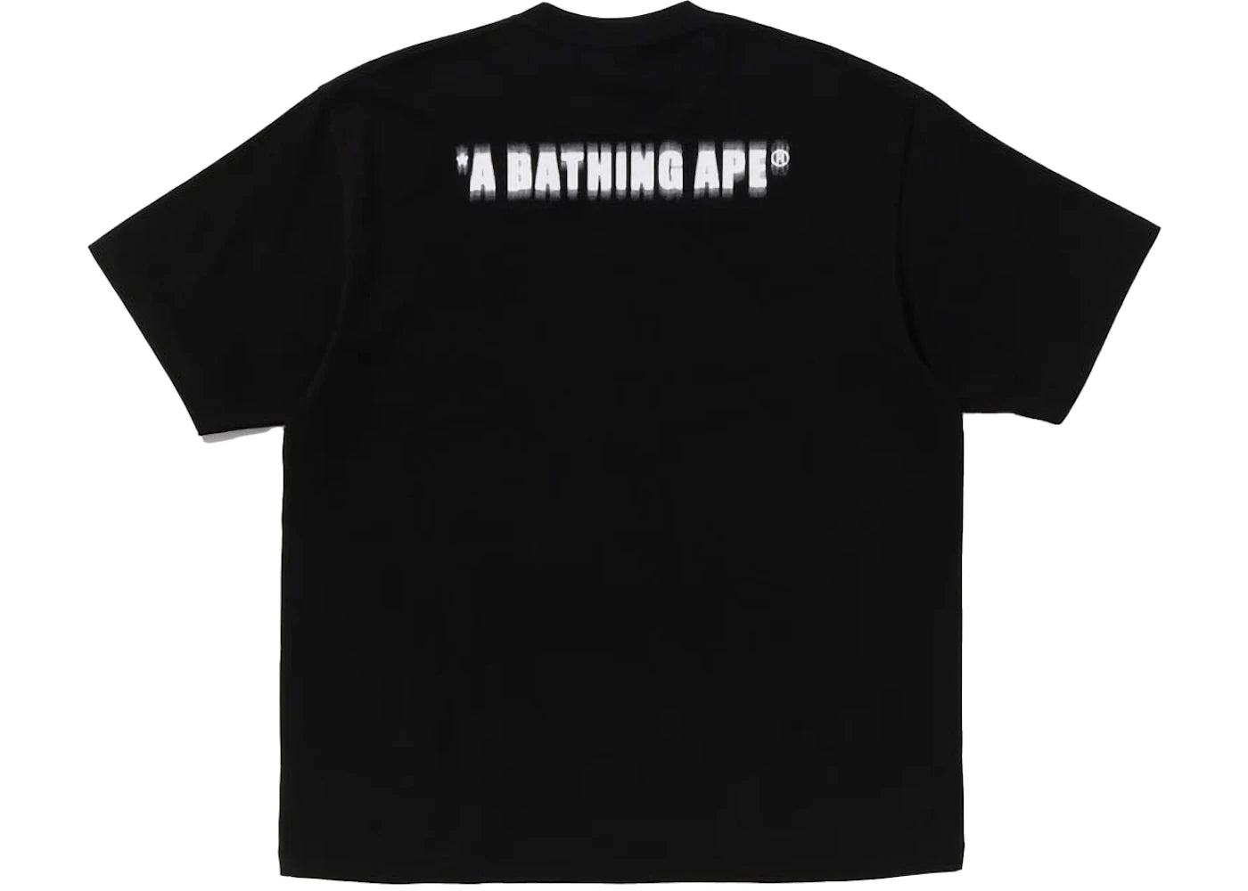 bape pixel ape head relaxed fit tee black