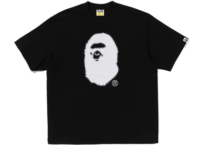 bape pixel ape head relaxed fit tee black