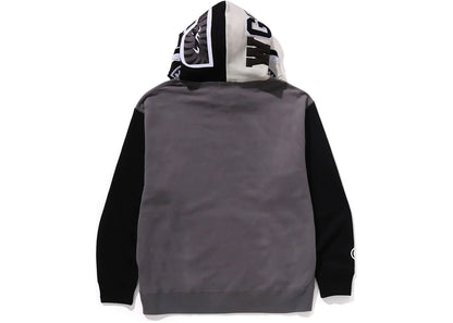 bape shark full zip i hoodie black