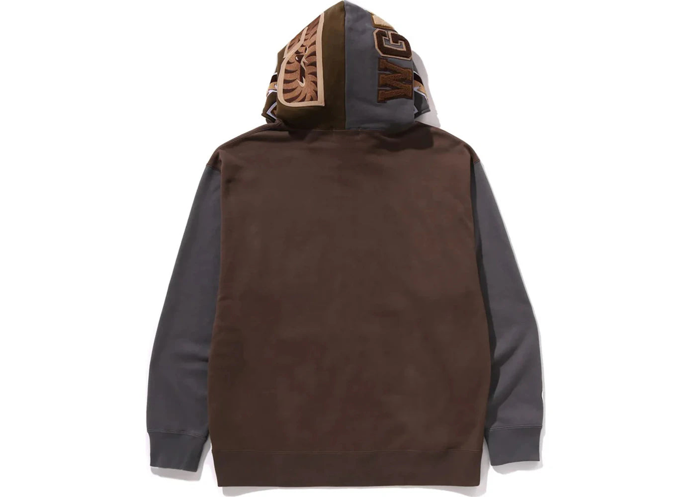 bape shark full zip ii hoodie beige