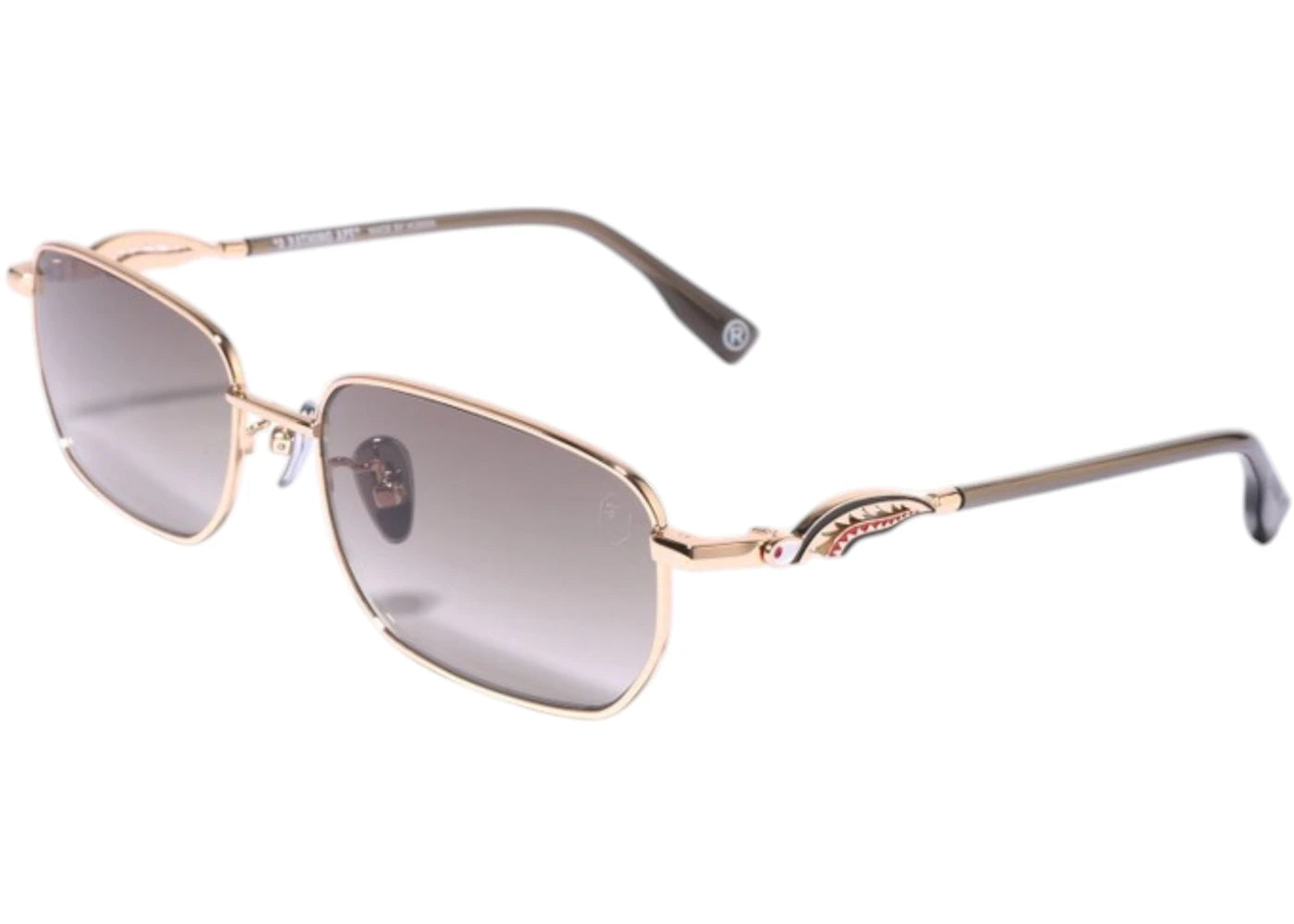 Bape Shark Iii Sunglasses Gold