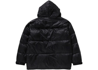 bape shark relaxed fit down jacket black