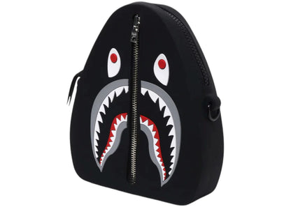 Bape Shark Silicon Shoulder Bag Black