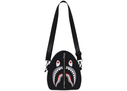 Bape Shark Silicon Shoulder Bag Black