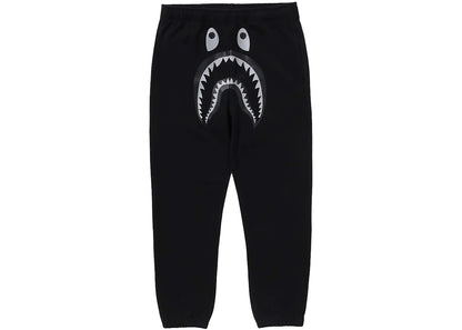 bape shark sweatpants black