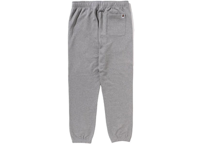 bape shark sweatpants grey