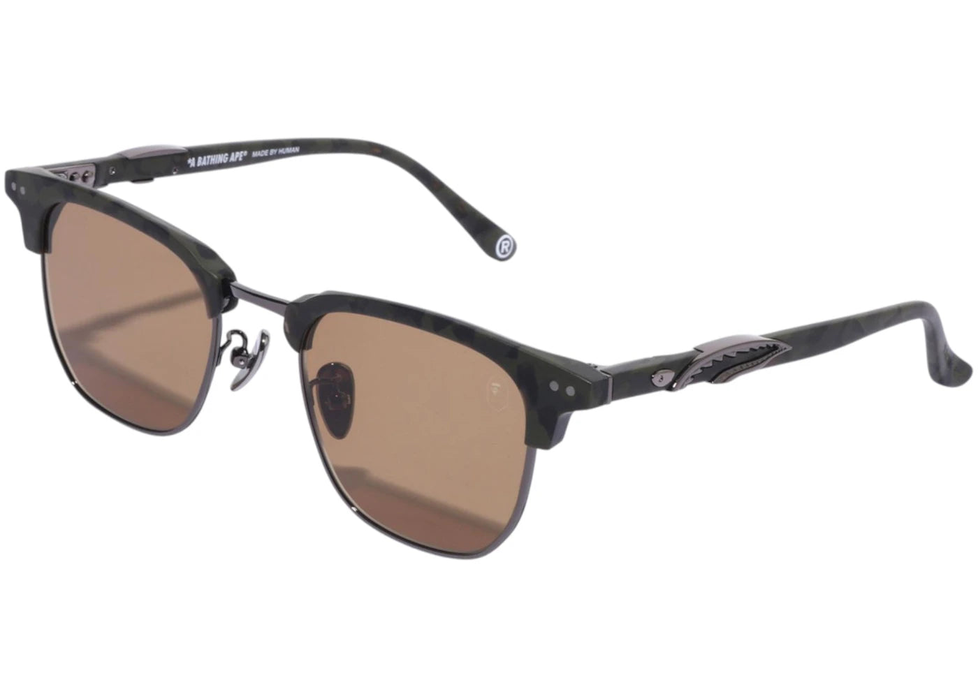 Bape Shark V Sunglasses Green/Brown