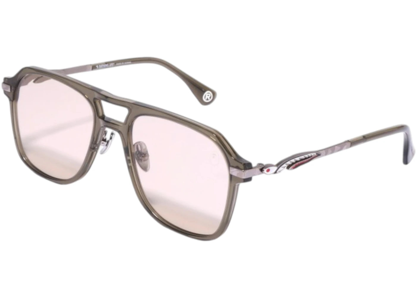 Bape Shark Vi Sunglasses Olivedrab