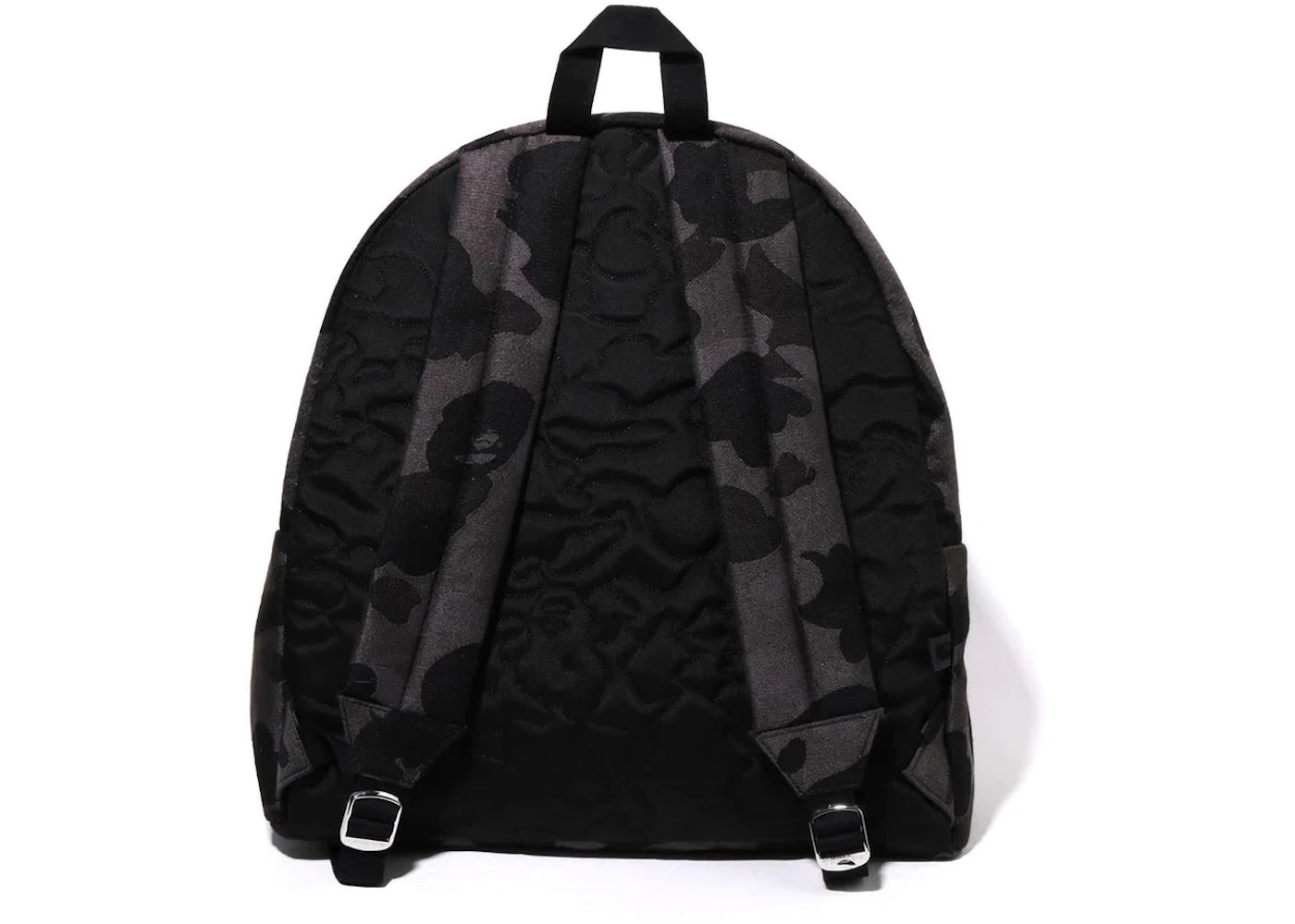 bape solid camo jacquard backpack black 