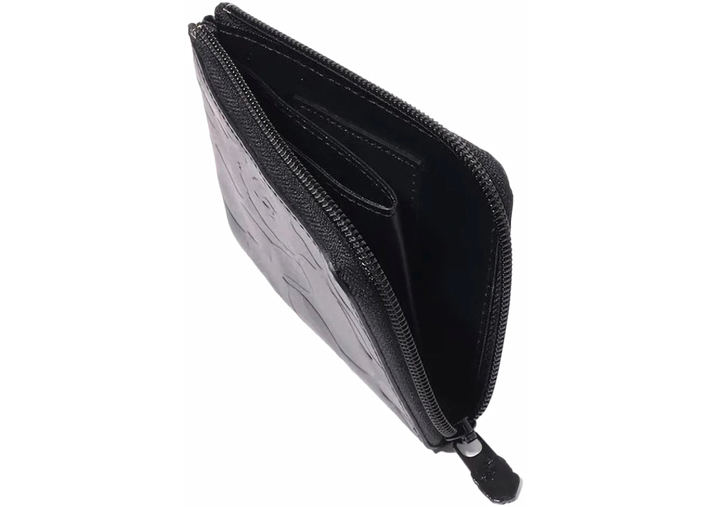 Bape Solid Camo Leather Iii Wallet Black