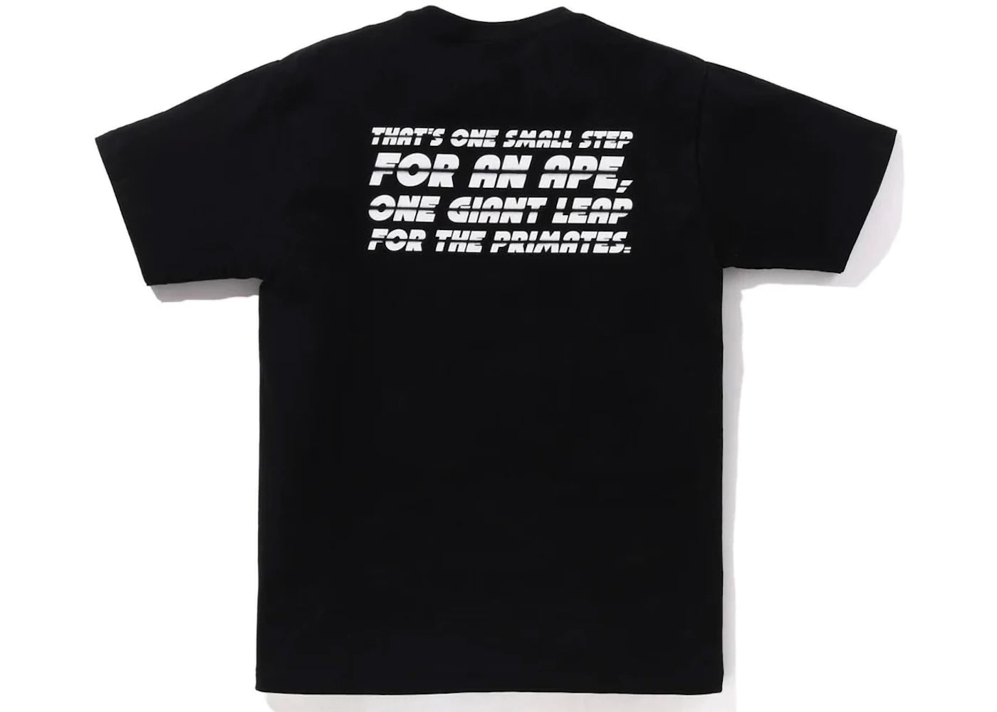bape space ape tee black