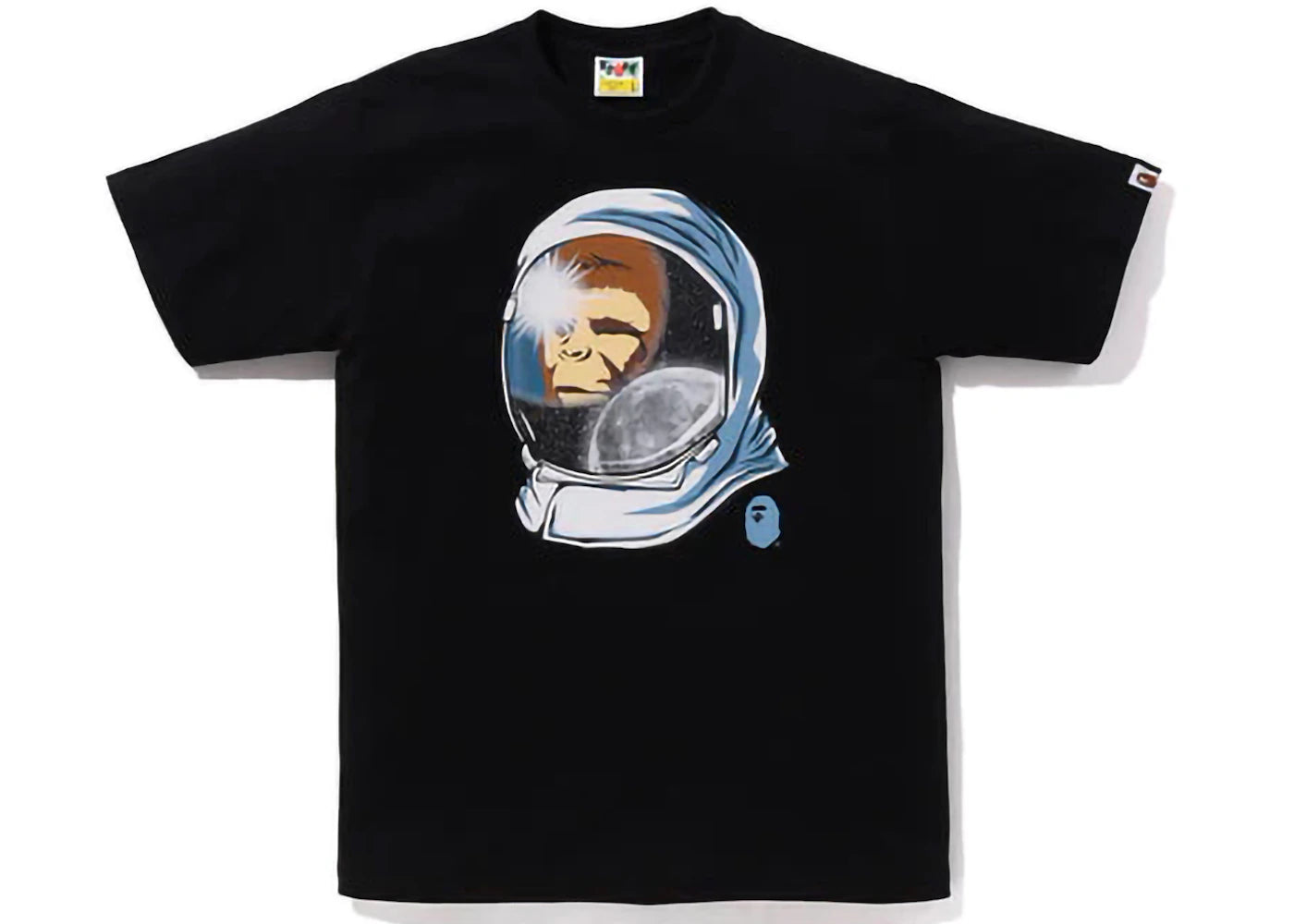 bape space ape tee black