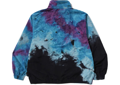 bape tie dye track jacket black