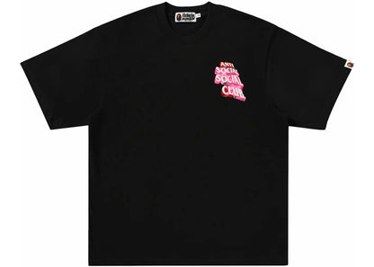 bape x anti social social club ii tee black