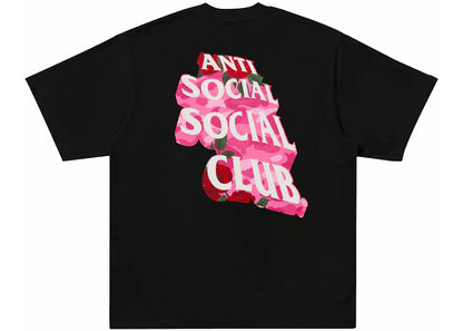 bape x anti social social club ii tee black