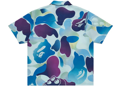 bape x bored ape yacht club hawaiian shirt blue