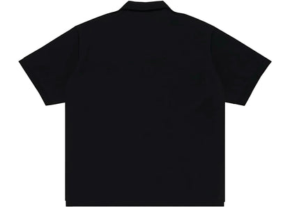 bape x bored ape yacht club polo shirt black