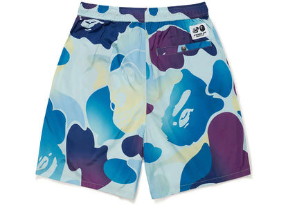 bape x bored ape yacht club water shorts blue