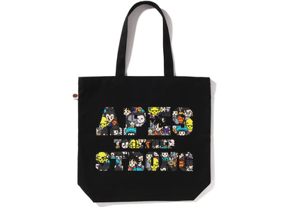 Bape X Dragon Ball Super Ape Head Japan Exclusive Tote Bag Black