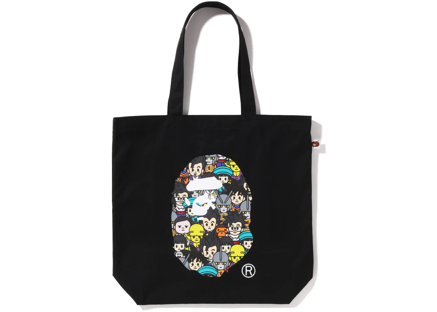 Bape X Dragon Ball Super Ape Head Japan Exclusive Tote Bag Black