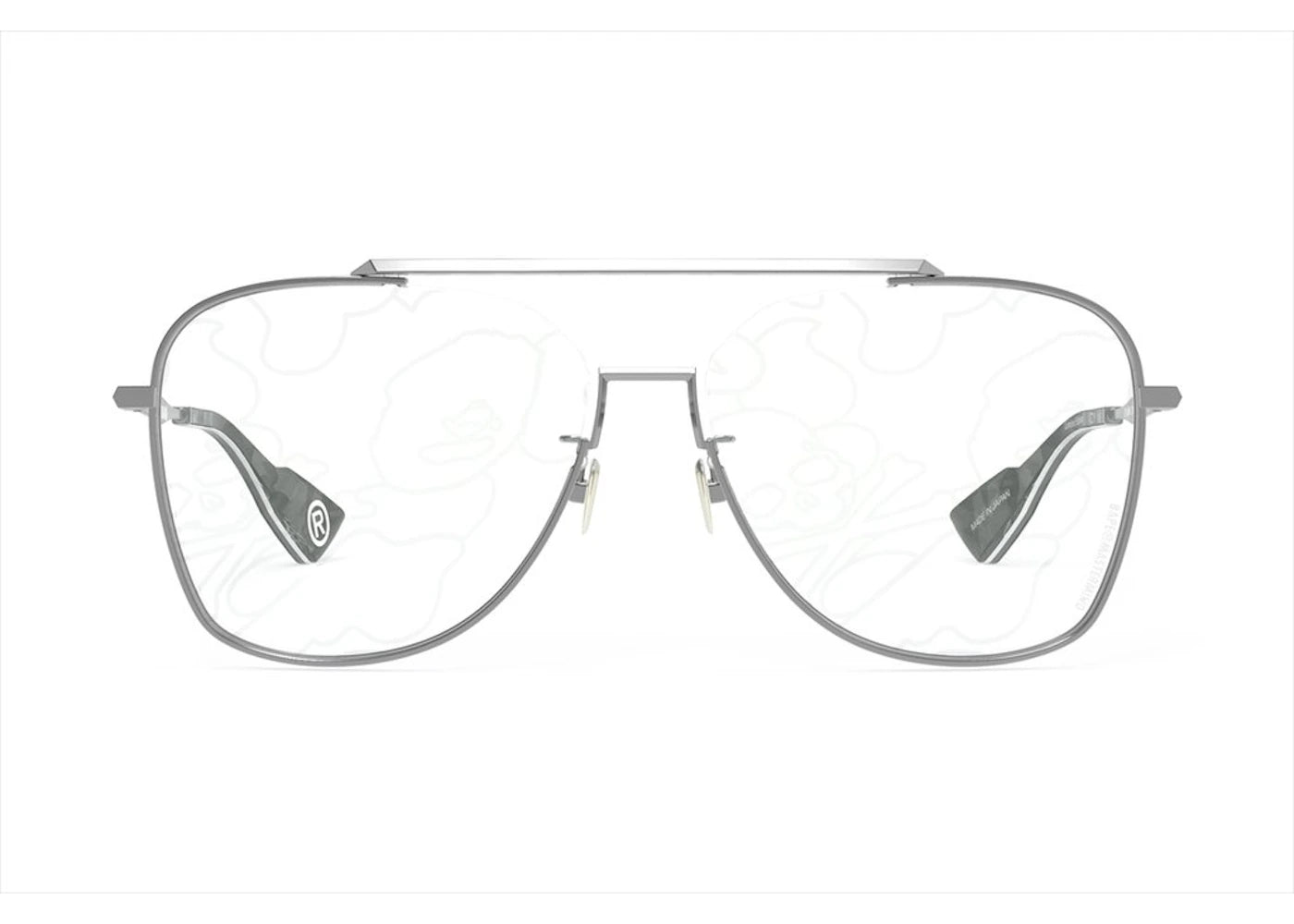 Bape X Mmj 1 Sunglasses Silver