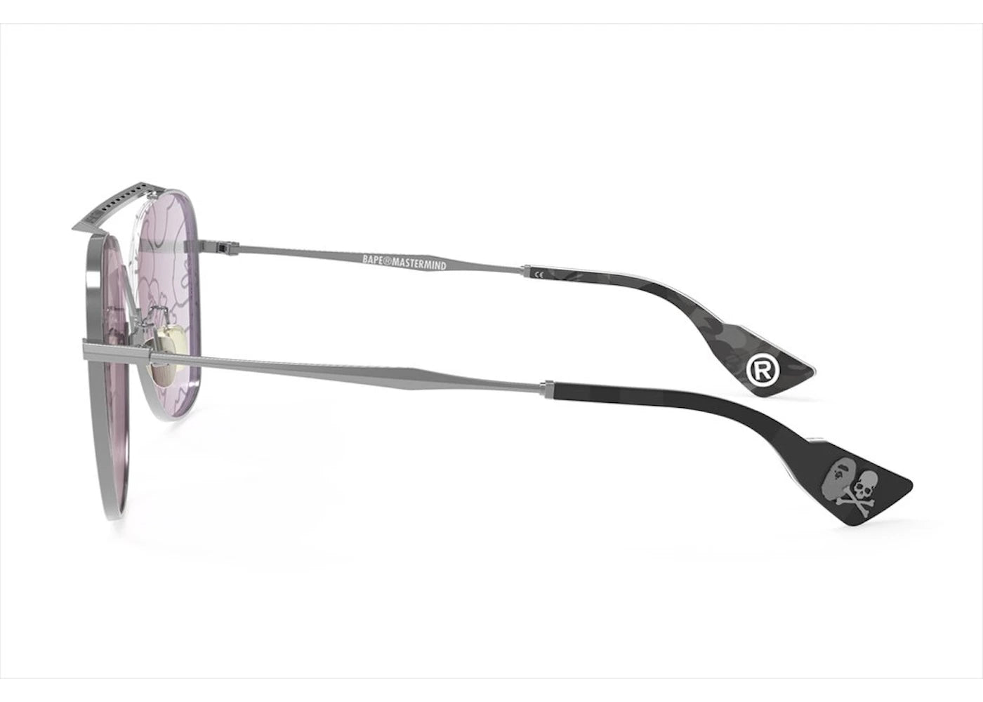 Bape X Mmj 1 Sunglasses Silver