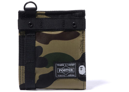 Bape X Porter 1St Camo #2 Wallet Green