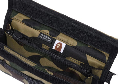 bape x porter 1st camo long wallet green 