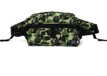 Bape X Porter Abc Camo Waist Bag Green