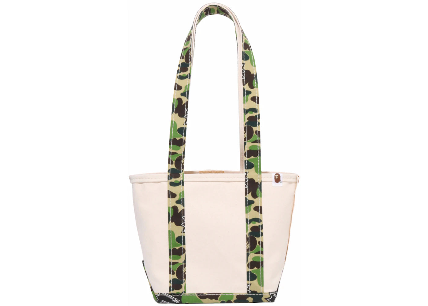 Bape X Saint Mxxxxxx Small Tote Bag Ivory
