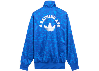bape x adidas all over print sstr track jacket blue