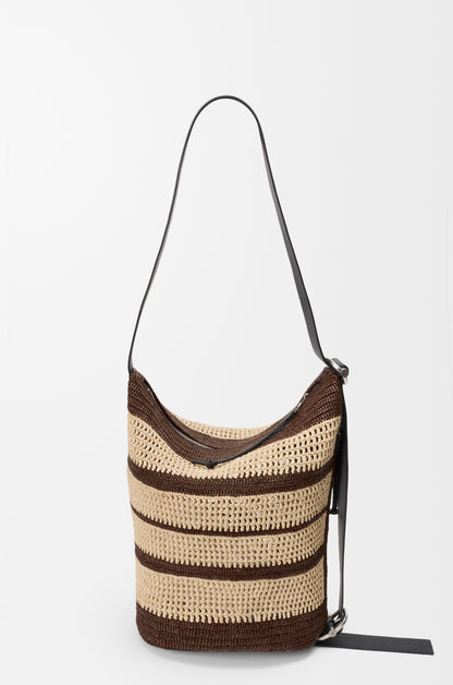 Loewe Loop bucket in raffia