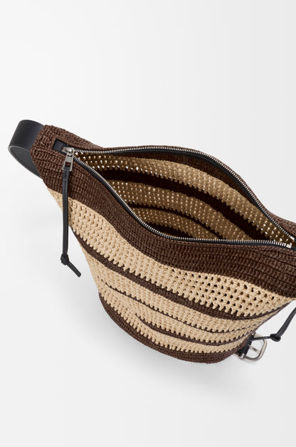 Loewe Loop bucket in raffia