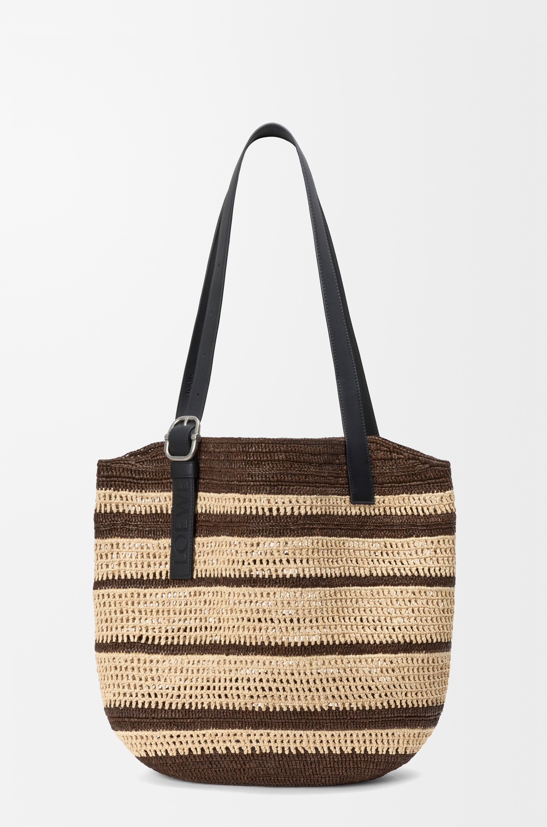 Loewe Loop basket in raffia