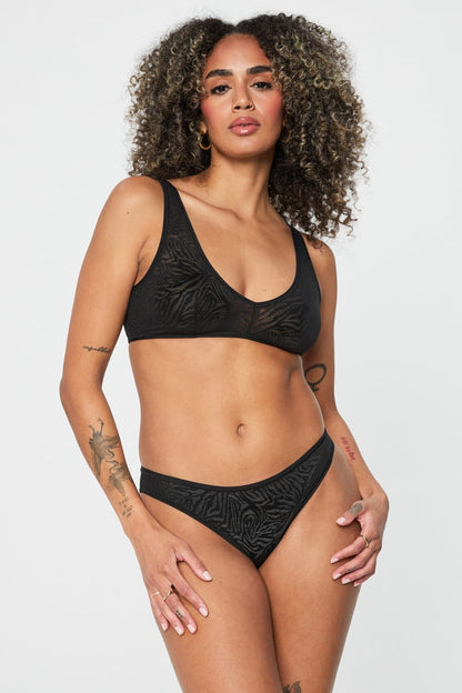 Fabletics Hot Mesh Plunge Bralette