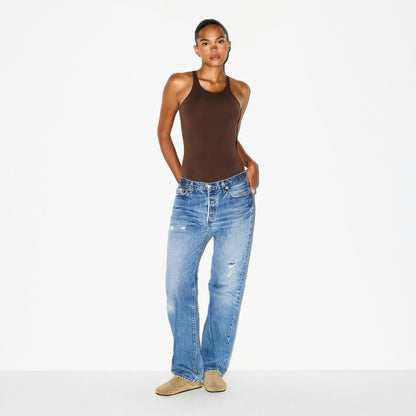 Skims Soft Smoothing Seamless Padded Bodysuit Cocoa