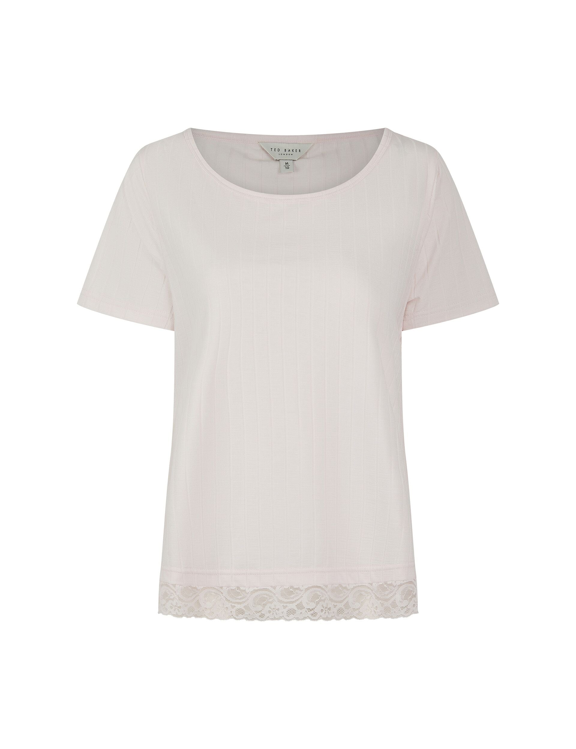 Ted Baker Betty Lace Trim Jersey Wide Leg Pyjama Set Women's