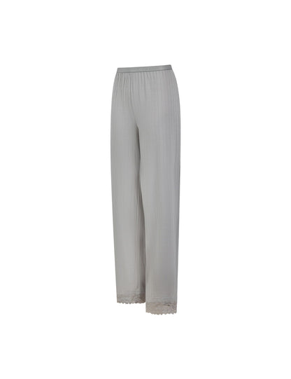 Ted Baker Betty Lace Trim Jersey Wide Leg Pyjama Set Women's