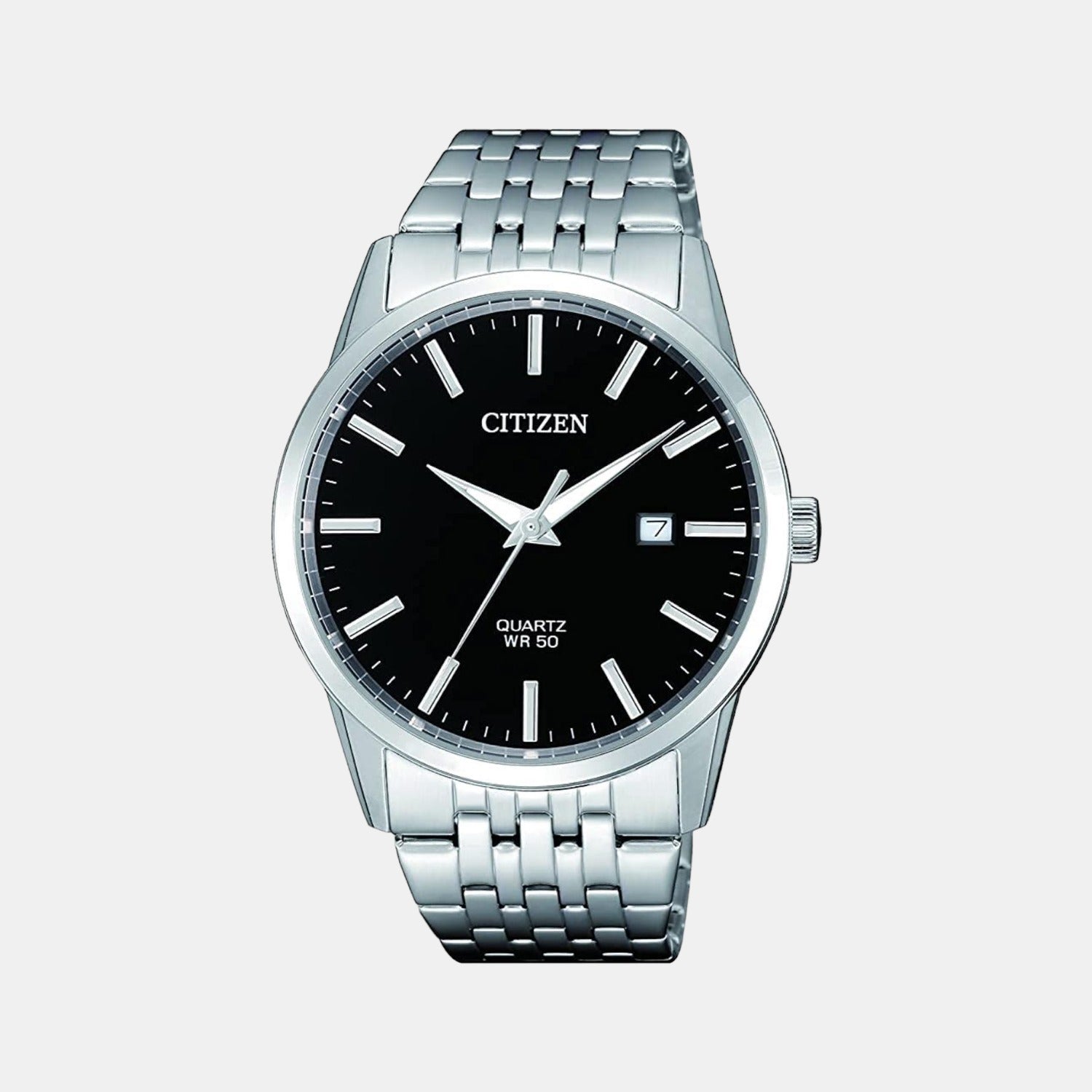 Citizen Citizen X Men Quartz Black Dial Analog Stainless Steel Watch Bi5000-87E