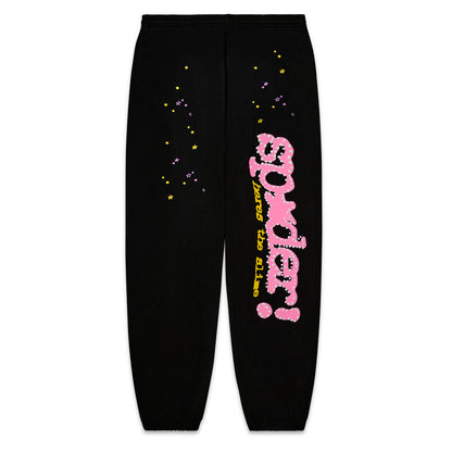 Sp5der Black P*NK V2 Sweatpant