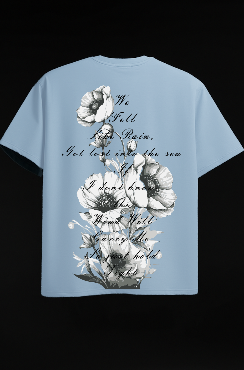 Blue Blossom Rain Flower Tee