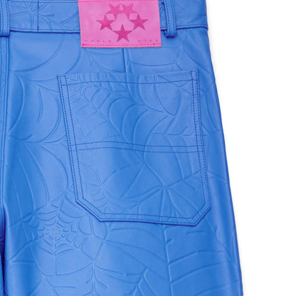 Sp5der Debossed WEB Leather PANT