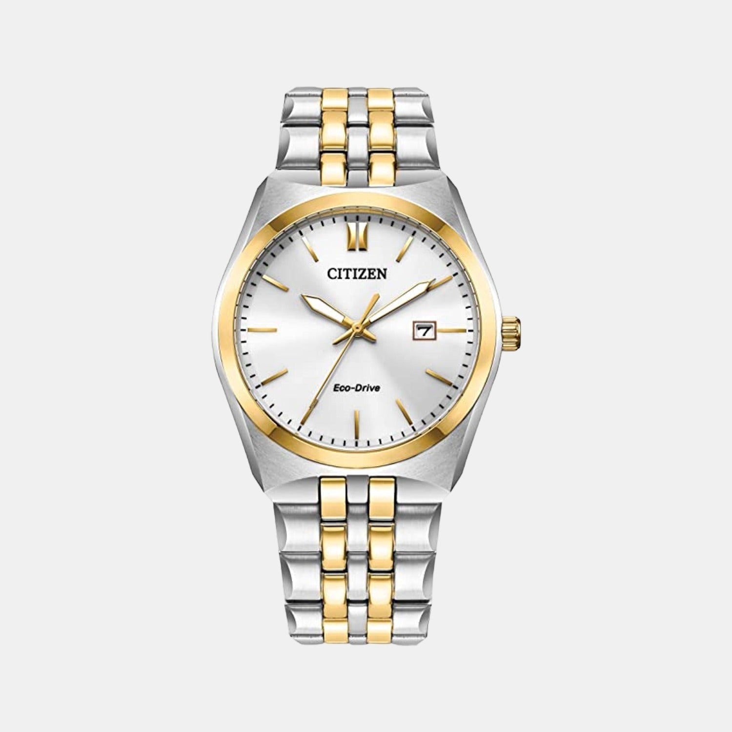 Citizen Corso Men Quartz White Dial Analog Stainless Steel Bm7334-58B