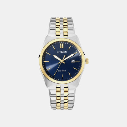 Citizen Corso Men Quartz Blue Dial Analog Stainless Steel Bm7334-66L