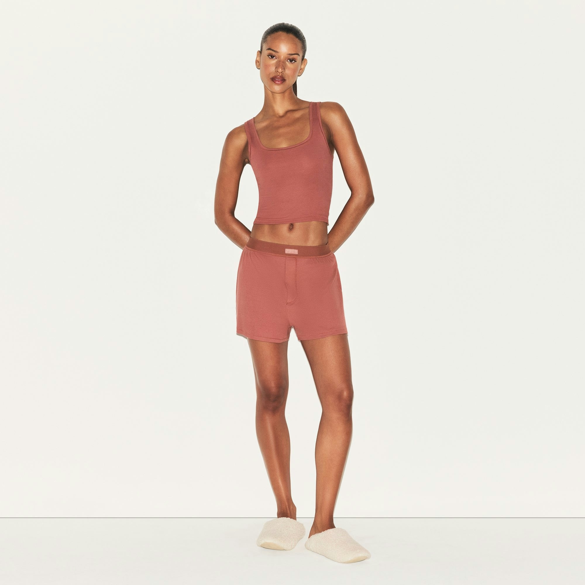 COTTON RIB LOOSE BOXER