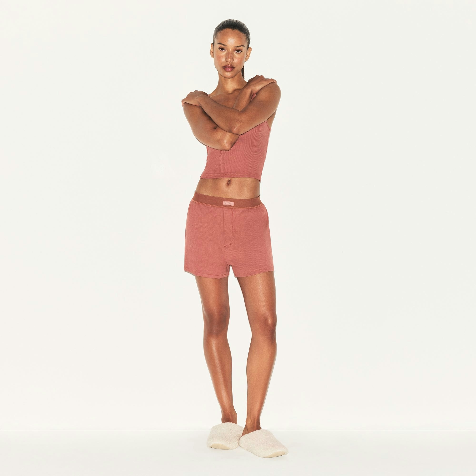COTTON RIB LOOSE BOXER