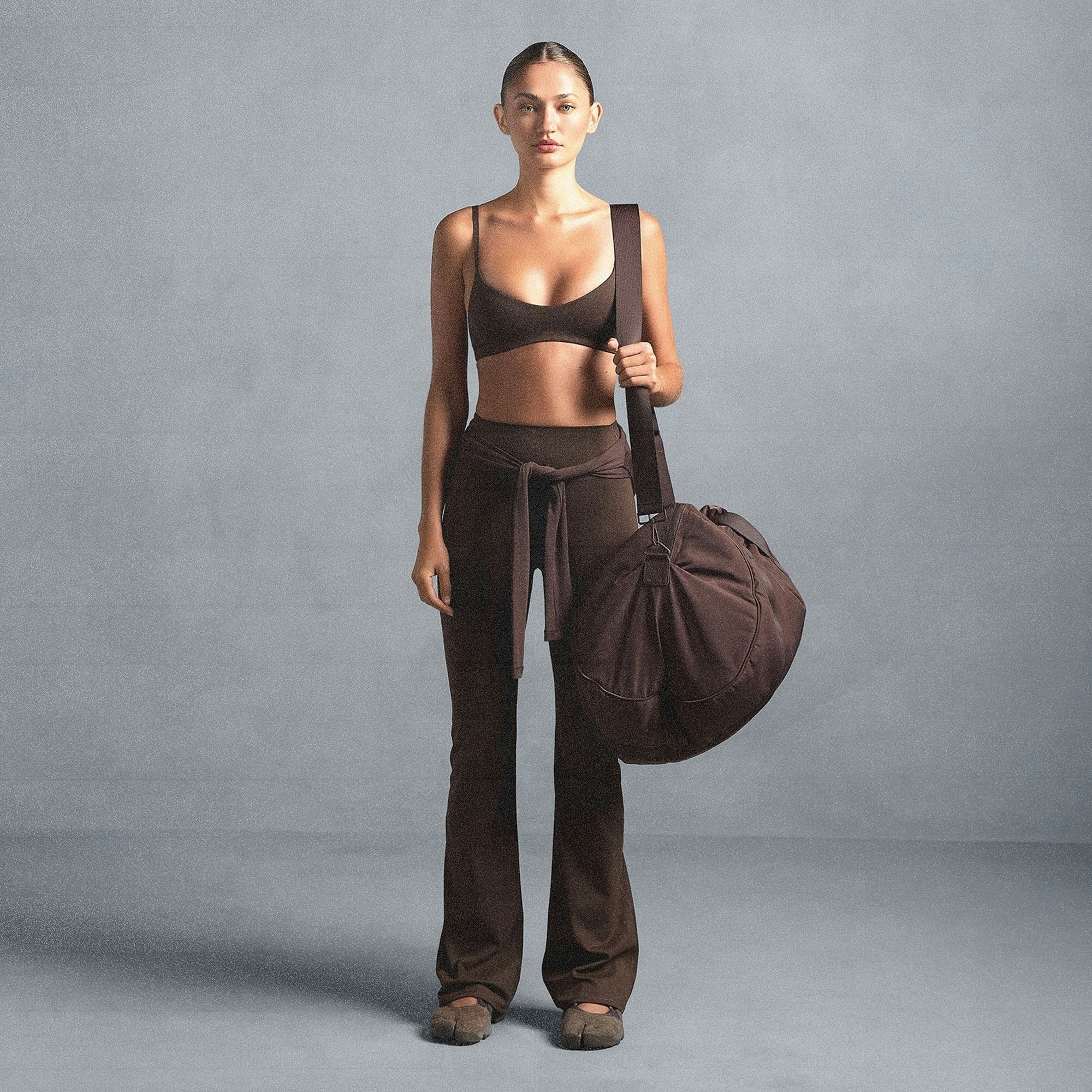 Skims Nikeskims Matte Slim Flare Legging Dark Sepia